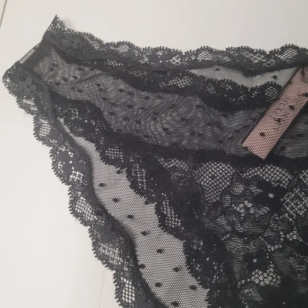 Victoria's Secret Black Lace Panties - Size XL